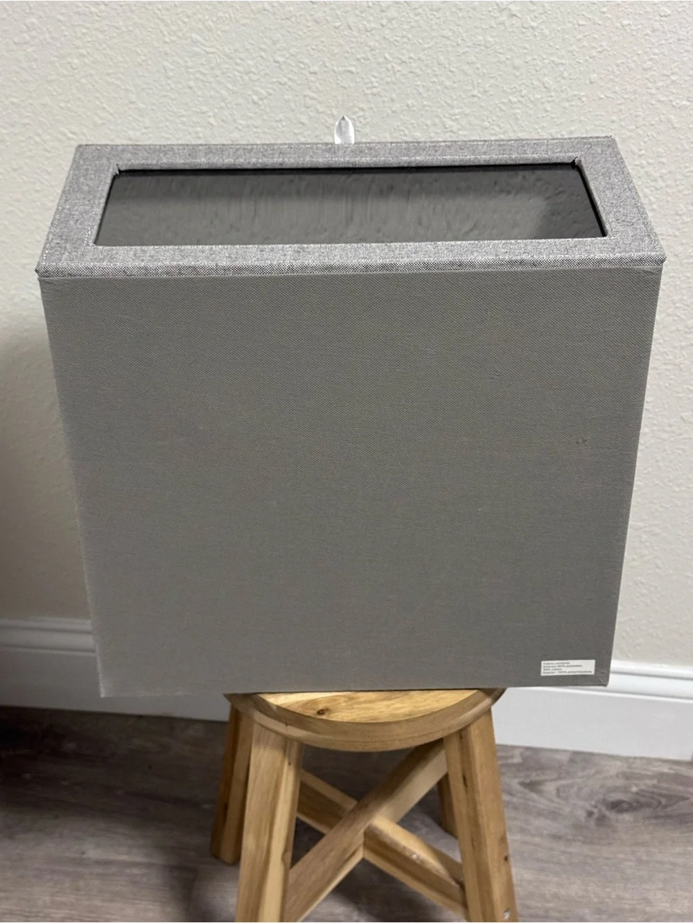 The Container Store Cambridge Drop-Front Sweater Box Grey EUC